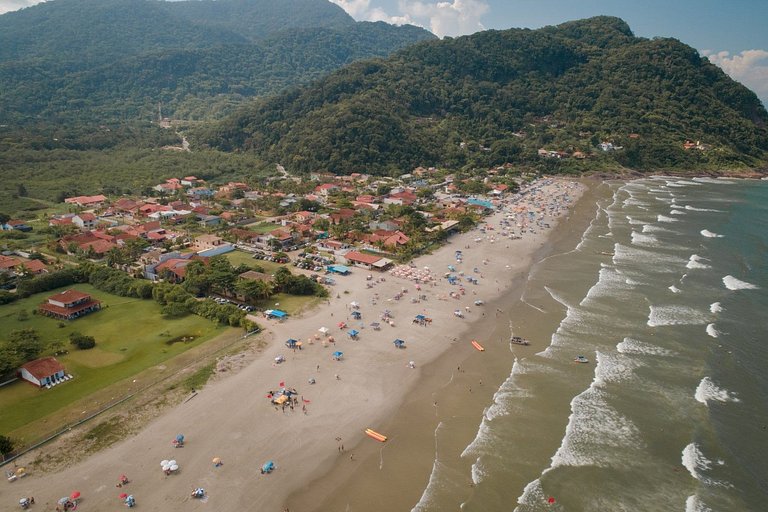 Casa para 6 com 2 quartos, Guaraú/Peruíbe